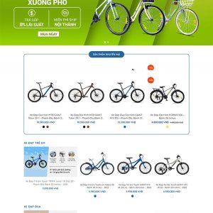 Thiết Kế Website Xe Đạp Mới Chuyên Nghiệp