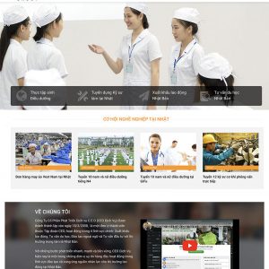 Thiết kế website xuất khẩu lao động Nhật Bản chuyên nghiệp