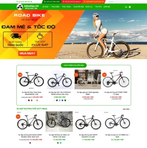 giaodien web xedap - Công ty Thiết Kế Website Tam Nguyên